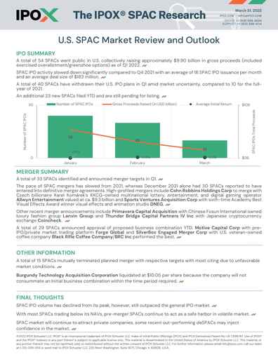 The IPOX® SPAC Research - U.S. SPAC Market Review and Outlook Q1 2022
