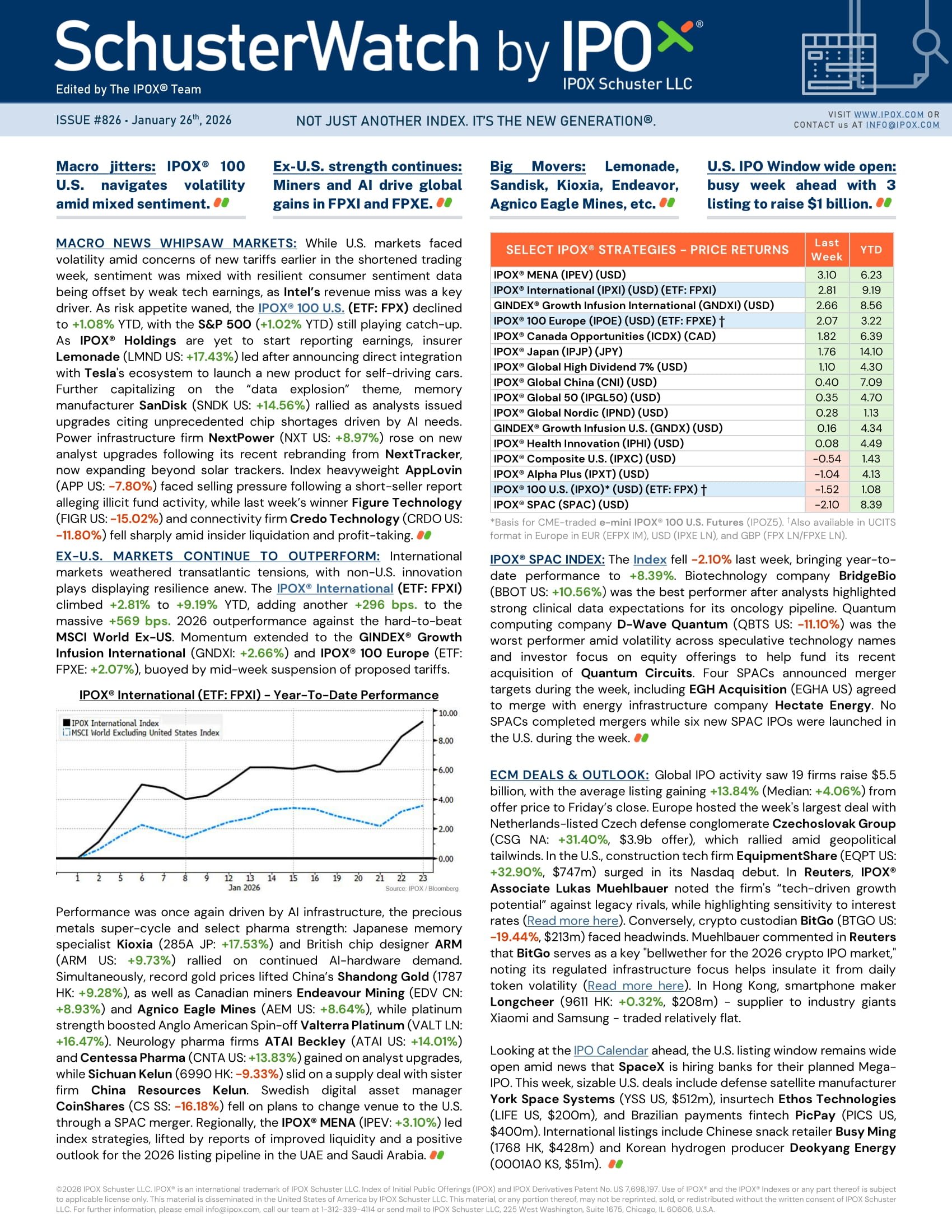 Front page of SchusterWatch #826 (1/26/2026)