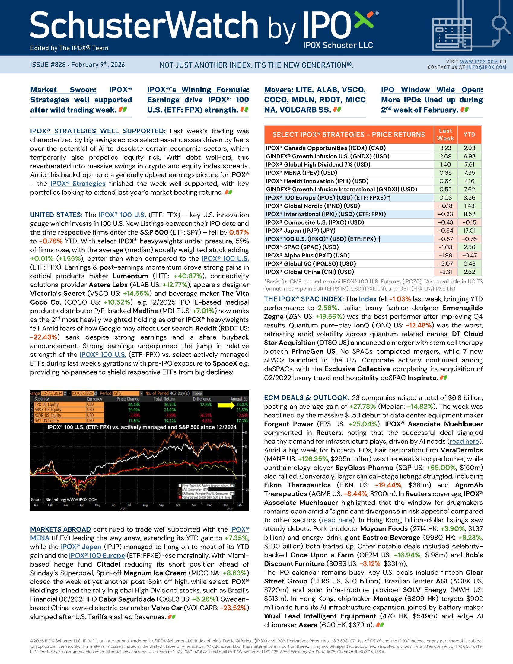 Front page of SchusterWatch #828 (2/9/2026)